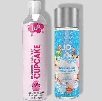 Wet Oral Play Cupcake (118 мл) + JO Candy Shop Bubblegum (60 мл) LB759 фото