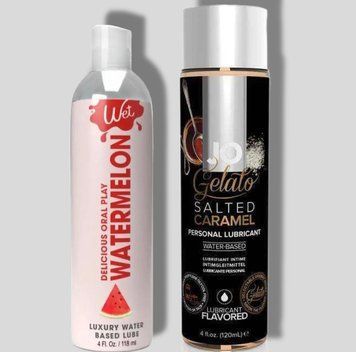 Wet Oral Play Watermelon (118 мл) + JO GELATO Salted Caramel (120 мл) LB950 фото