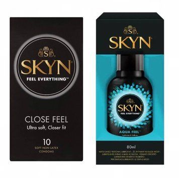 Набір : SKYN Close Feel 10 шт та Лубрикант SKYN AQUA FEEL 80 мл SOS683 фото