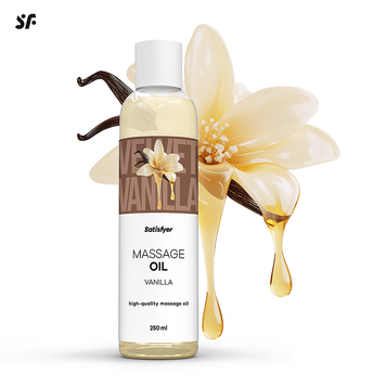 Масажна олія Satisfyer Massage Oil Vanilla (Ваніль), 250 мл SX2707 фото