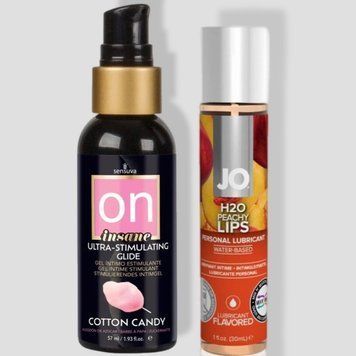 Sensuva Ultra-Stimulating On Insane Cotton Candy (57 мл) + System JO PEACHY LIPS (30 мл) LB102 фото
