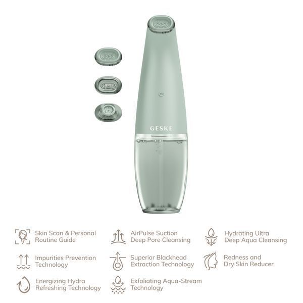 Очищающее средство для лица GESKE Aqua-Stream Face Cleanser 8в1 green HB0398 фото