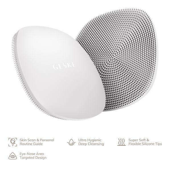 Щітка для обличчя GESKE Facial Brush 4в1 white HB0051 фото