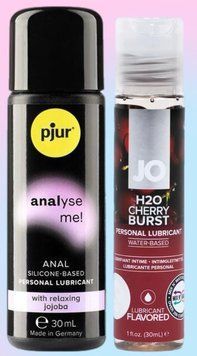 Набор лубрикантов pjur analyse me! Relaxing jojoba silicone 30 мл + System JO Cherry Burst (30 мл) LB595 фото