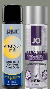 Набор лубрикантов pjur analyse me! Comfort water glide 100 мл + System JO Xtra Silky Silicone (60 мл) LB936 фото