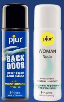 Набор лубрикантов pjur backdoor Comfort water glide 30 мл + pjur Woman Nude 30 мл LB207 фото
