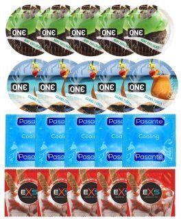 Набір 20 шт ONE Mint Chocolate + ONE Island Punch + Pasante Cooling + EXS STRAWBERRY SUNDAE SOS7199 фото