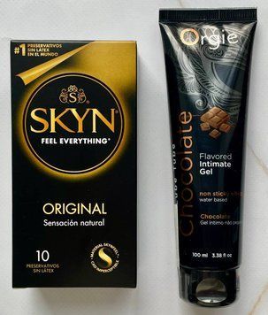 Комплект Skyn Original 10 шт - Лубрикант ORGIE LUBE TUBE шоколад, 100 мл SOS2919 фото