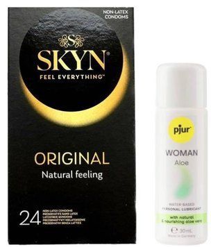 Комплект SKYN Original 24 шт + Pjur Woman Aloe 30 мл  SOS13252 фото