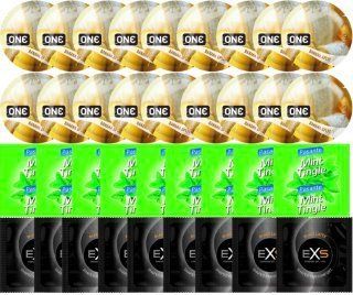 Набір 36 шт ONE Banana Split + Pasante Mint Tingle + EXS Black Latex SOS7647 фото