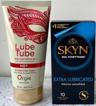 Комплект Skyn Exstra Lube 10 шт + ORGIE LUBE TUBE HOT (150мл SOS1090 фото