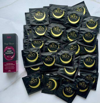 Комплект 40 шт Skyn ​​Original + Спрей Intt Deep Throat Oral Spray (12 мл) SOS2484 фото