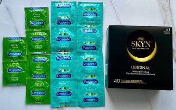Комплект Skyn ​​Original 40 шт + Pasante Tropical 8 шт, Delay 6 шт SOS3044 фото