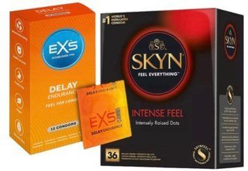 Набор с Skyn Intense feel 36 штук + EXS Delay, 12 шт SOS7878 фото