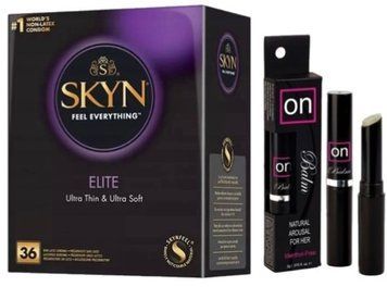 Набір з SKYN Elite 36 шт + бальзам вібратор Sensuva ON Arousal Balm for Her SOS10246 фото