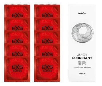 Комплект: EXS Warming 10шт. + Лубрикант Satisfyer Boogy Booty 300 мл SOS11408 фото