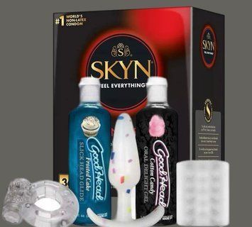 Комплект Skyn Intense feel 36 штук + Набір Doc Johnson GoodHead - Party Pack - 5 Piece Kit SOS5405 фото