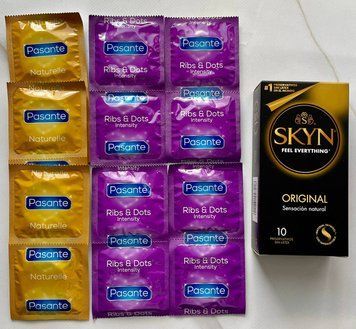 Комплект Skyn Original 10 шт + Pasante Naturelle 6 шт + Pasante Ribs & Dots 8 шт SOS3016 фото