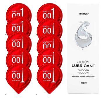 OLO Warming 10 шт. + Лубрикант Satisfyer Smooth Silicon 150 мл SOS12500 фото