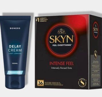 SKYN Intense Feel 36 шт + Пролонгатор Boners Delay Cream SOS5791 фото