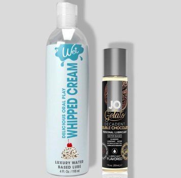Wet Oral Play Whipped Cream (118 мл) + JO GELATO Double Chocolate (30 мл) LB795 фото