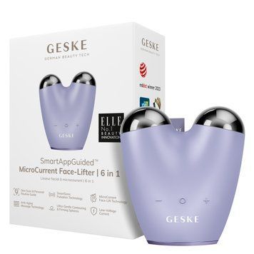 Микротоковый подтягиватель лица GESKE MicroCurrent Face-Lifter 6в1 purple HB0134 фото