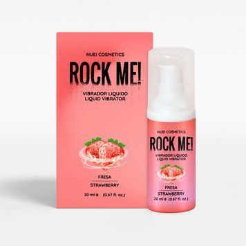 Рідкий вібратор Nuei ROCK ME! смак: полуниця 20 мл NU890478 фото