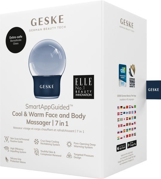 Массажер для лица и тела GESKE Cool&Warm Face and Body Massager 7в1 midnight HB0301 фото
