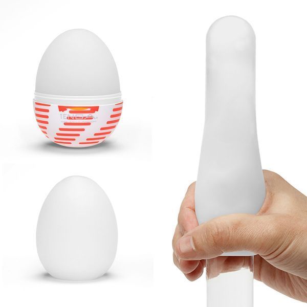 Мастурбатор-яйцо Tenga Egg Tube, рельеф с продольными линиями SO5497 фото
