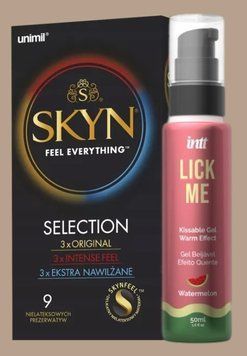 Набір Skyn Selection 9 шт + Гель INTT Lick Me Kissable Gel Watermelon 50 мл SOS5114 фото