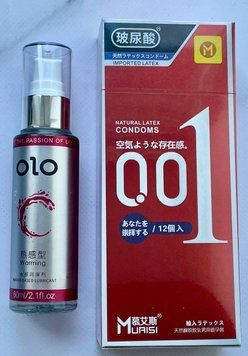 Комплект Muaisi 001 RED (12 шт) - Лубрикант согревающий OLO 60 мл SOS3295 фото