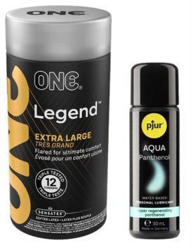 Набор ONE Legend Extra Large 12 шт + Pjur Aqua Panthenol 30 мл SOS13104 фото