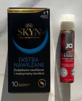 Комплект SKYN Extra Lube 10шт +  Змазка System JO H2O &mdash; Strawberry Kiss (30 мл) SOS2135 фото