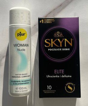 Комплект SKYN Elite 10шт + Смазка на водной основе pjur Woman Nude 100 мл SOS2185 фото