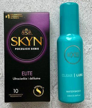 Набір SKYN Elite 10 шт - Лубрикант EXS Clear Lube 100 мл SOS2582 фото