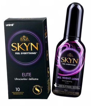SKYN Elite & All Night Long &ndash; набор для максимального комфорта (10 шт + 80 мл) SOS11850 фото