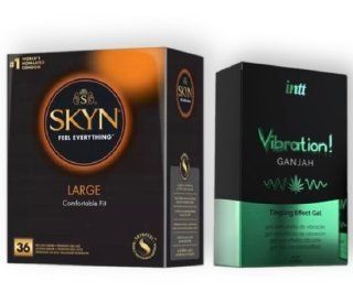 SKYN Large, 36 шт + Intt Vibration Ganjah (15 мл) SOS6866 фото