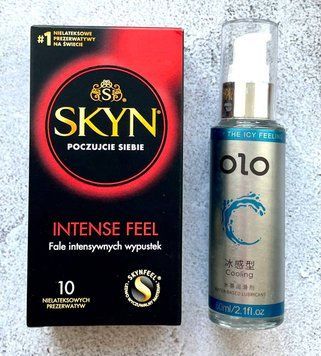 Комплект SKYN Intense Feel 10 шт + Лубрикант охлаждающий OLO 60 мл SOS2335 фото
