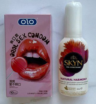Комплект OLO Oral Candy вкусовые 10 шт + Лубрикант на водной основе SKYN NATURAL HARMONY, 80 мл SOS1241 фото