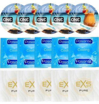 Набір 15 шт ONE Island Punch + Pasante Cooling + EXS Pure SOS7150 фото