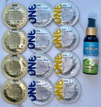 Набор 12 шт ONE Super Studs, Vanish, Classic + Sensuva Natural Water-Based Apple Candy (57 мл) SOS3937 фото