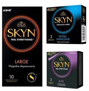 Набір: SKYN Large 10 шт. + Skyn Extra Lube 3 шт. + Skyn Elite 3 шт. SOS11800 фото