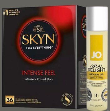 Комплект Skyn Intense feel 36 штук + Гель System JO Oral Delight - Vanilla Thrill (30 мл) SOS5406 фото