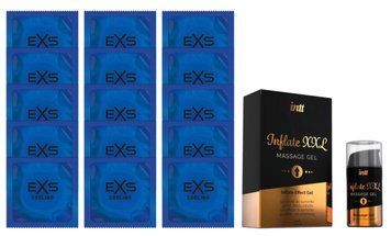 Комплект EXS Cooling 15 шт + Intt Inflate XXL Gel (15 мл)  SOS14571 фото