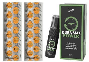 Комплект: EXS Delay 10 шт + Пролонгатор Intt Dura Max Power (12 мл) SOS11018 фото