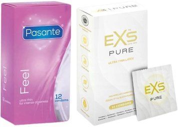 Набор с Pasante Sensitive Feel (12 шт) + EXS Pure 12 шт SOS8155 фото