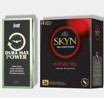 SKYN Intense Feel 36 шт + Пролонгатор Intt Dura Max Power (12 мл) SOS5792 фото