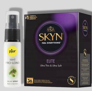 SKYN Elite, 36 шт + Пролонгатор pjur MED Prolong Spray 20 мл SOS5256 фото