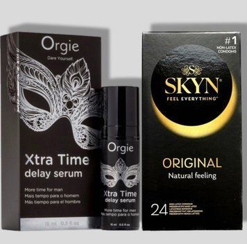 SKYN Original, 24 шт + Пролонгатор Orgie Xtra Time Delay Serum, 15 мл SOS5551 фото