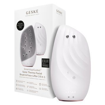 Очистительная щетка для лица GESKE Sonic Thermo Facial Brush&Face-Lifter 8в1 starlight HB0088 фото